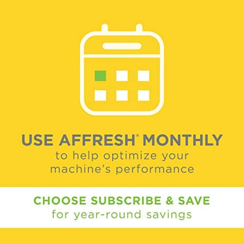 Affresh Dishwasher Cleaner, Helps Remove Limescale and Odor-Causing Residue, 6 Tablets