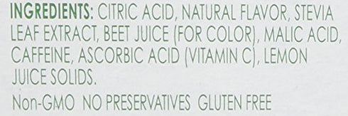 True Lemon (Energy Drinks) Wild Cherry Cranberry 4 boxes, 24ct instant powdered drink mix packets, by True Citrus