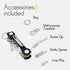 Smart Key Organizer for Keychain - Compact Key Holder - Upgraded Version w Pocket Clip, Car Key Ring, Minimalist EDC design, Cool Key Chain for Men & Women, key case organizer -up to 14 Keys