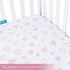 Pack n Play Playard Mattress Sheets 2 Pack, 100% Jersey Cotton Stretchy Portable Mini Crib Sheets or Playpen Sheets, Ultra Soft Breathable Pack n Play Mattress Cover for Baby