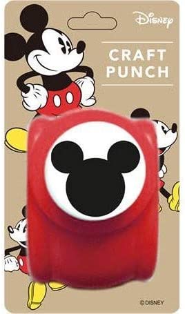 Small and Large Disney Craft Paper Punches of Mickey Mouse Logo (2 Punches) (Japan Import)