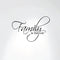 Family is Forever Vinyl Wall Decal Art Saying Home Decor Sticker #1225 (20" Wide X 13" High) (Matte Black)