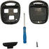 Replacement 3 Buttons Key Fob Shell Case Fit for Lexus Keyless Entry Remote Car Smart Key Fob Cover Housing Casing