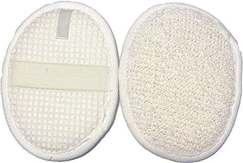 6 pcs/set 4.3"×5.7" Natural Exfoliating Face body Pad Loofah Sponge Facial Brush - Shower Scrubber - Body Bath Spa For Men & Women, Renewable Resource - Pack of 6