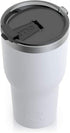 RTIC Tumbler with Splash Proof Lid, 30 oz, White, Insulated Travel Stainless Steel Coffee Mug, Sweat Proof, Keeps Hot & Cold Longer