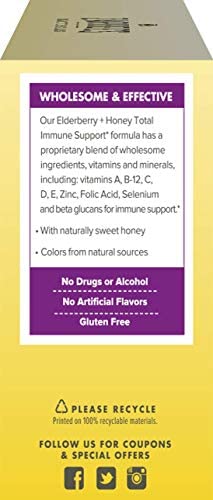 Zarbee's Adult Elderberry Plus Honey Total Immune Support Chewable, 24 Count