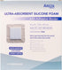 Ultra-Absorbent Silicone Foam Dressing with Border (Adhesive) Waterproof 4" X 4" (10 Cm X 10 Cm) (Central Ultra-Absorbent Foam 2.5" X 2.5") 10 Per Box (1) Wound Dressing by Areza Medical