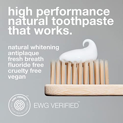 Davids Natural Whitening Toothpaste, Antiplaque, Fluoride Free, SLS Free, Peppermint, Metal Tube, Tube Roller Included, 5.25 OZ Value Size (Compare)