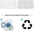 4 Pack Steam Mop Pads for Bissell Symphony 1252 1606670 1543 1652 1132 1530 11326 Vacuum and Steam Mop, Bissell 2747A Replacement Pads, Bissel Symphony Pet Mop Pads, Microfiber Washable & Reusable