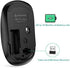 J JOYACCESS Wireless Mouse for Laptop, 2.4G Ultra Thin Silent Mouse with USB Receiver, 2400 DPI Portable Mobile Optical Cordless Mouse for Laptop, Computer, MacBook,Window, Chromebook, PC-Black