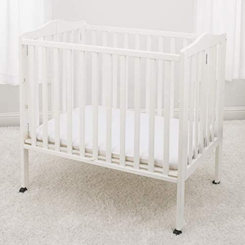 Carter's Water Resistant Quilted Mini Crib Fitted Mattress Pad, White
