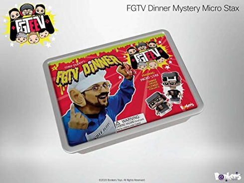 FGTeeV – Chef Duddy Dinner - Filled with Surprises Including Gurkey Turkey Gravy Putty, and 4 Food-Themed Micro STAX Figures – Change, Create, Customize, Collect
