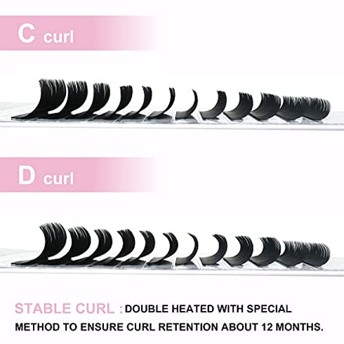 Classic Eyelash Extensions C-0.15-8-15MIX Classic Lash Extensions .07 Individual Lash Extensions D Curl Handmade Classic Lashes (C-0.15,8-15MIX)