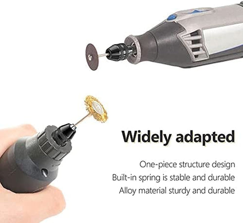 2-Pack Keyless Chuck, 1/32" to 1/8" Replacement 4486 Drill Keyless Bit Chuck Shank Rotary Tool Quick Change Adapter Kit Compatible for Dremel 4486 Model 395 3000 4000 4300 8220 3000 7300 Multipro