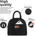 BALORAY Lunch Bag for Women Men Insulated Lunch Box for Adult Reusable Lunch Tote Bag for Work, Picnic, School or Travel (Solid Black)