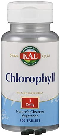 KAL Chlorophyll Tablets, 20 mg, 100 Count