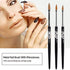 BQAN 3D Kolinsky Nail Art Brush 1Pc #6, Professional nail brushes for acrylic application, Natural Wooden Handle with Rhinestone Design