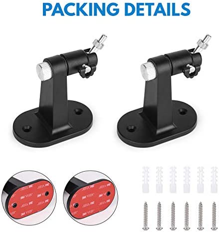 2Pack Security Wall Mount for Arlo Pro, Arlo Pro 2, Arlo Ultra, Arlo Pro 3, Arlo Go, Arlo Essential Spotlight Camera, Adjustable Indoor/Outdoor Mounting Bracket for Your Surveillance Camera (Black)