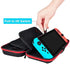 Daydayup Switch Case and Tempered Glass Screen Protector Compatible with Nintendo Switch - Deluxe Hard Shell Travel Carrying Case, Pouch Case for Nintendo Switch Console & Accessories, Streak Red