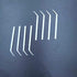 Angled toothpick Scalerpick White Plastic Household Teeth Cleaning Curved Hook 2 Bottle 400pieces