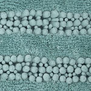 La Maison Cozy,24x17,Soft Absorbent Washable Bath Rugs for Bathroom, Microfiber Dries Quickly, Luxury Chenille Shaggy Non-Slip Bathroom Carpet Mats, Rugs for Bathtub and Shower Floor,Turquoise