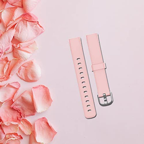 10 Pack Bands Compatible with Fitbit luxe Band Sport Watch Wrist Strap for Men Women, Luxe Silicone Watch Strap Bracelet Wristband Bands Replacement Accessories with Metal Buckle Large Size Band