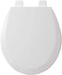 BEMIS 500TTT 000 Toilet Seat will Never Loosen and Provide the Perfect Fit, ROUND, White
