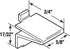 Prime-Line U 10173 Nickel Plated Metal Strip Lock Style Shelf Bracket , Knape and Vogt (8-Pack)