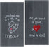 Kay Dee Designs Cat Lover Embroidered Towel Set - One Each You Had Me at Meow & Cat Love