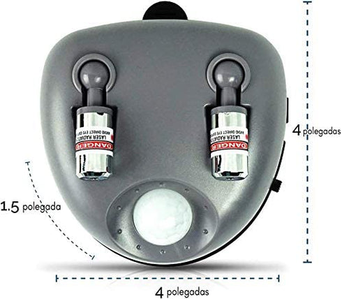 Zone Tech Garage Parking Assist Dual Laser Guide - High-Tech Professional 360 –Degree Adjustable to Wider Angles, Sensor With AC Adapter and Battery Backup for Car /Automotive