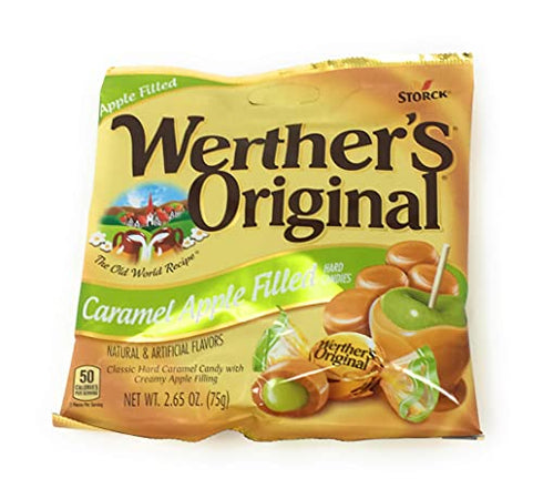 Werthers Bundle (4 Items) Variety Pack (Original Hard Candies/Chewy Caramels/Creamy Caramel Filled/Caramel Apple Filled)
