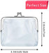 Weewooday 3 Pieces Clear Coin Purse Transparent Change Purse for Women, PVC Kiss-Lock Clear Coin Wallet for Carrying Your Change