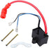 QAZAKY High Performance CDI Ignition Coil Compatible with 49cc - 50cc 60cc 66cc 80cc 2-stroke Engine Motor Motorized Bicycle Bike With Mounting Parts