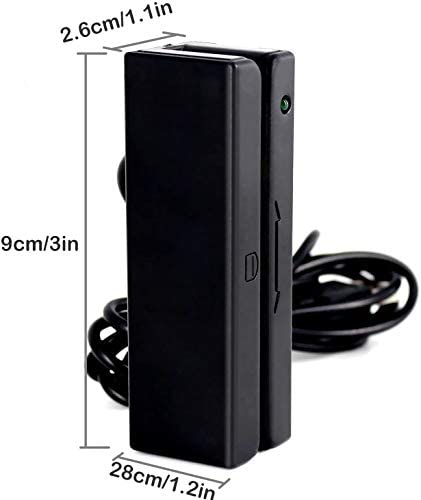 USB Magnetic Stripe Card Reader 3-Track POS Credit Card Reader Swiper Magstripe Swipe Card Reader