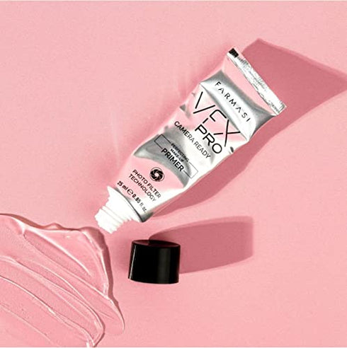 Farmasi VFX PRO Camera-Ready Primer Face Makeup, Advanced Pore Minimizer for Dry, Oily, or Combination Skin, Silky Smooth Skin Revitalizer with Oil-Free Support, Leightweight and All-day Hold, 25 mL