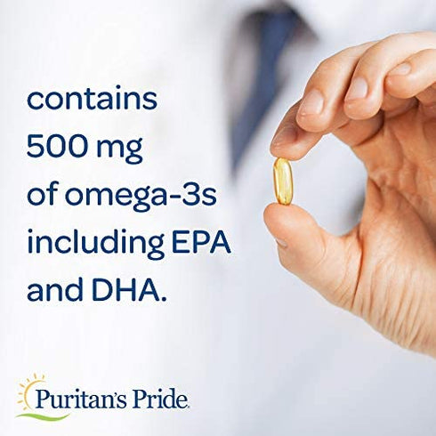 Puritans Pride All in One Omega 3, 5, 6, 7 and 9 with Vitamin D3, 60 Count