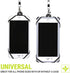 Gear Beast Universal Cell Phone Lanyard - Silicone Cell Phone Holder for Walking w/Neck ?Strap, Black