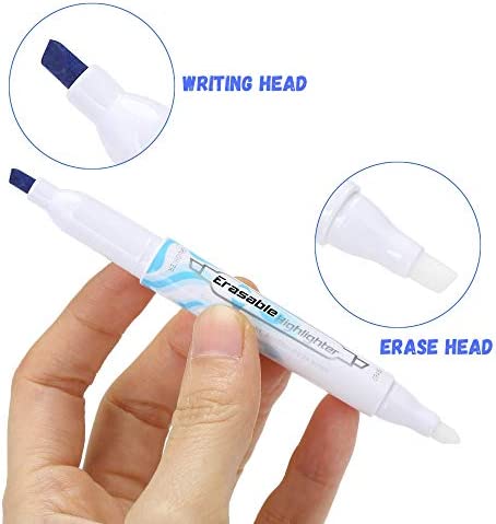 Mr. Pen- Erasable Highlighters, 6 Pack, Highlighter Pens, Highlighters, Highlighters Erasable, Book Highlighters, Eraseable Highlighters Markers, Eraser Highlighter, Erasable Highlighter