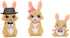 Royal Enchantimals Family Toy Set, Brystal Bunny Doll (6-in/15.2-cm) with 3 Bunny Figures and 4 Accessories, Great Gift for 3-8 Year Olds , Pink