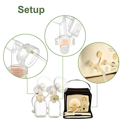 Pump in Style Tubing (Two Tubes), 2 Valves and 2 Membranes for Medela Pump in Style Advanced Breast Pump Released After Jul 2006. Replace Medela Tubing, Medela Membrane, and Medela Valve