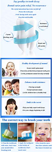 CAREDO Kid's ONLY Cure Tooth Decay Cavities Toothpaste, Repairing Dental Caries Toothpastes for Children, Fruit Flavor, 1.75 OZ Tubes