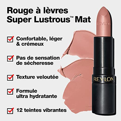 REVLON Super Lustrous The Luscious Mattes Lipstick, in Mauve, 003 Pick Me Up, 0.74 oz
