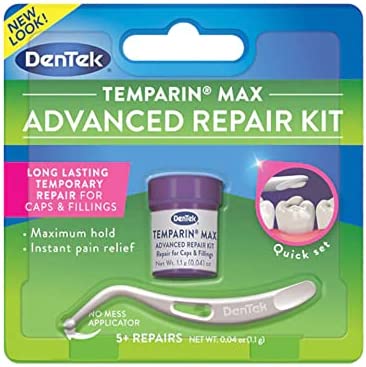 DenTek Temparin Max Lost Filling and Loose Cap Repair Kit, One Step Formula, 5+ Repairs, 0.04 unces (6-Pack)