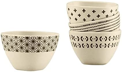 Cuisinart CTG-00-4BB Set of 4 4 Pinch Bowls, None, White & Black