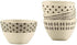 Cuisinart CTG-00-4BB Set of 4 4 Pinch Bowls, None, White & Black