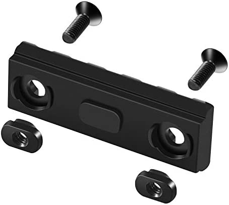 FANGOSS Picatinny Rail Section, 4 Pack 3 5 7 13 Slots Aluminum Picatinny Rails Mount Set, with 9 T-Nuts, 9 Screws, 3 Hex Wrench