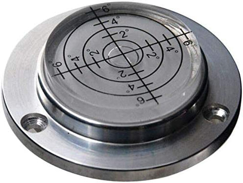 XMLEI Aluminum Alloy universal level Mini Level Round Bubble Spirit Level Diameter 50mm Height 11.5mm?1PCS? (white)