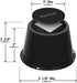 Slipstick CB674 Premium 2 Inch Furniture Risers/Bed Raisers with Steel Reinforced Top (4 Pack) Adds 2" Height, Supports 2,640 Pounds, Stackable with CB671