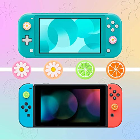 14 Packs Thumb Grip Caps, Joystick Cap for Nintendo Switch & Lite, Soft Silicone Cover Compatible Nintendo Joy-Con Controller