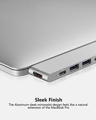 Purgo USB C Hub for MacBook Pro 13 M2 Air 2022/2021-2018, MacBook Adapter with 4K HDMI, 100W PD, 40Gbps TB3 5K@60Hz, USB-C, 2 USB 3.0 and SD/Micro Card Readers